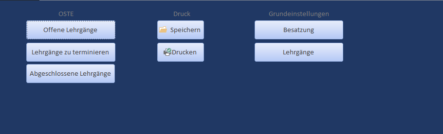 Vorschaubild der Lehrgangsplanungsdatenbank
